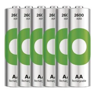 GP Wiederaufladbare Batterie. ReCyko 2600 AA (HR6) - 6 Stück