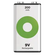 GP Wiederaufladbare Batterie. ReCyko 200 (9V) - 1St.