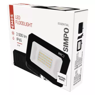 EMOS LED-Reflektor SIMPO 20W, 2000Lm, 4000K EMOS LED-Reflektor SIMPO 20W, 2000Lm, 4000K