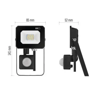 EMOS LED REFLECTOR SIMPO 10W, 1000Lm, 4000K, PIR