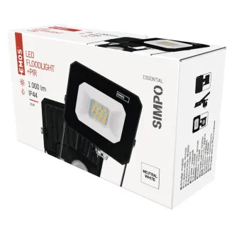 EMOS LED REFLECTOR SIMPO 10W, 1000Lm, 4000K, PIR