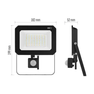 EMOS LED REFLECTOR SIMPO 50W, 5000Lm, 4000K, PIR