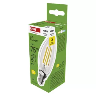 EMOS LED FLM KERZE 7W(75W) 1055lm E14 NW EMOS LED FLM KERZE 7W(75W) 1055lm E14 NW