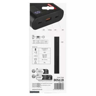 EMOS PWB NTBF30 27000MAH 100W PD 1×USB-C 1×USB-A EMOS PWB NTBF30 27000MAH 100W PD 1×USB-C 1×USB-A