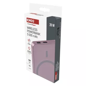 EMOS POWERBANK WI 522, kabelloses Laden 20W, 5.000mAh, LOSOS, 1xUSB-C EMOS POWERBANK WI 522, kabelloses Laden 20W, 5.000mAh, LOSOS, 1xUSB-C