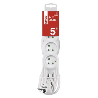 EMOS Verlängerungskabel 4z/5m 1,5mm EMOS Verlängerungskabel 4z/5m 1,5mm