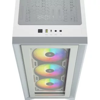 CORSAIR iCUE 4000X RGB TG Mid-Tower, weiß CORSAIR iCUE 4000X RGB TG Mid-Tower, weiß