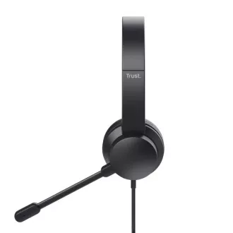 Trust HS-150/Stereo/Buchse/Draht/Schwarz Trust HS-150/Stereo/Buchse/Draht/Schwarz