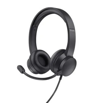 Trust HS-150/Stereo/Buchse/Draht/Schwarz Trust HS-150/Stereo/Buchse/Draht/Schwarz