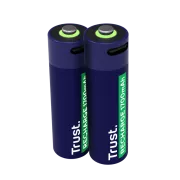 TRUST USB-C WIEDERAUFLADBARE BATTERIEN 2P - AA