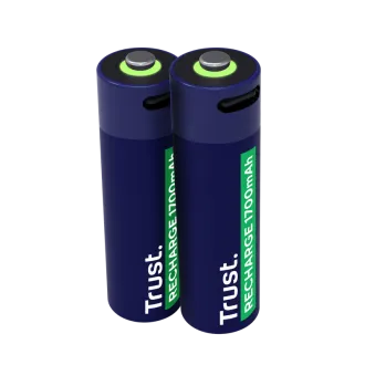 TRUST USB-C WIEDERAUFLADBARE BATTERIEN 2P - AA