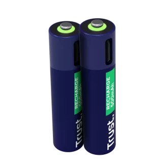 TRUST USB-C WIEDERAUFLADBARE BATTERIEN 2P - AAA TRUST USB-C WIEDERAUFLADBARE BATTERIEN 2P - AAA