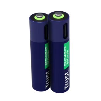 TRUST USB-C WIEDERAUFLADBARE BATTERIEN 2P - AAA TRUST USB-C WIEDERAUFLADBARE BATTERIEN 2P - AAA