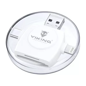 VIKING SPEICHERKARTENLESER V4 USB3.0 4V1 weiß
