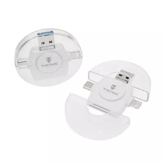 VIKING SPEICHERKARTENLESER V4 USB3.0 4V1 weiß