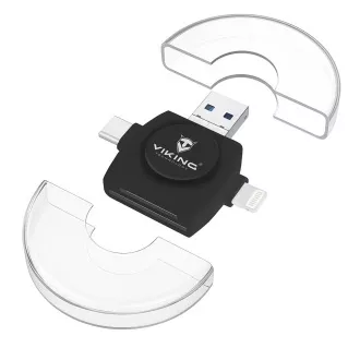 VIKING SPEICHERKARTENLESER V4 USB3.0 4V1 weiß