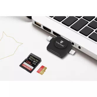 VIKING SPEICHERKARTENLESER V4 USB3.0 4V1 weiß