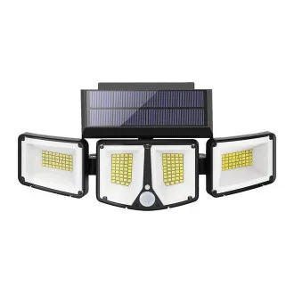 Solar-LED-Außenleuchte mit Bewegungssensor VIKING S180/1200lm/2200mAh/3 Modi/IP65 Solar-LED-Außenleuchte mit Bewegungssensor VIKING S180/1200lm/2200mAh/3 Modi/IP65
