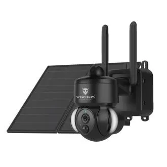 Solar HD Kamera Viking HDs03 4G/20000mAh/Farb-Nachtsicht/IP66/Anwendung/Benachrichtigung/schwarz