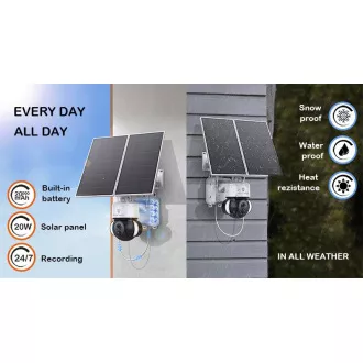 Solar HD Kamera Viking HDs03 4G/20000mAh/Nachtsicht/IP66/Anwendung/Benachrichtigung/weiß Solar HD Kamera Viking HDs03 4G/20000mAh/Nachtsicht/IP66/Anwendung/Benachrichtigung/weiß