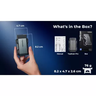 TOPDON Diagnosegerät TopScan Pro/OBD 2 Funktionen/13 Sonderfunktionen/Android/iOS/Applikationen