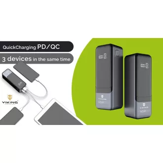 Viking PN-964PD 27000 mAh/Ausgang:1xUSB-A,2xUSB-C/Eingang:2xUSB-C/LED-Display