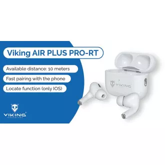 Kabellose Bluetooth-Kopfhörer Viking AIR PLUS/ANC/BT/Drahtlos/Weiß