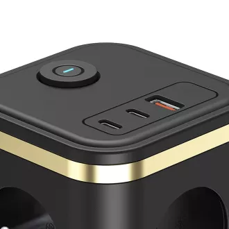 Netzteil VIKING YC33, schwarz/Ausgang:3xAC, 1xUSB-A,2xUSB-C/Ein/Aus-Taste/1,4m Kabel Netzteil VIKING YC33, schwarz/Ausgang:3xAC, 1xUSB-A,2xUSB-C/Ein/Aus-Taste/1,4m Kabel