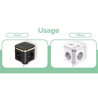 Netzadapter VIKING Y33, weiß/Ausgang:3xAC,1xUSB-A,2xUSB-C/Ein/Aus-Taste Netzadapter VIKING Y33, weiß/Ausgang:3xAC,1xUSB-A,2xUSB-C/Ein/Aus-Taste