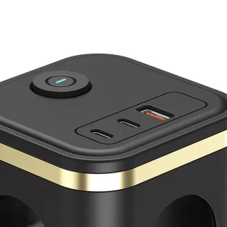 Netzadapter VIKING Y33, schwarz/Ausgang: 3xAC, 1xUSB-A, 2xUSB-C/Ein/Aus-Taste Netzadapter VIKING Y33, schwarz/Ausgang: 3xAC, 1xUSB-A, 2xUSB-C/Ein/Aus-Taste