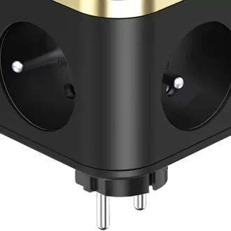 Netzadapter VIKING Y33, schwarz/Ausgang: 3xAC, 1xUSB-A, 2xUSB-C/Ein/Aus-Taste Netzadapter VIKING Y33, schwarz/Ausgang: 3xAC, 1xUSB-A, 2xUSB-C/Ein/Aus-Taste