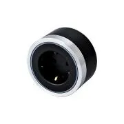 Steckdosenmodul Viking A40SB, silber-schwarz/Ausgänge - 1xAC/Leistung bis 2500W/230V,16A,50Hz/Steckdosentyp