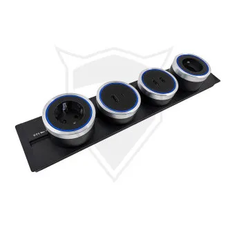 Steckdosenleiste - Unterputz Viking LZ40G/230V,50Hz/40cm Länge/grau/bis zu 5 Module/IP20/Aluminium/unterputz Steckdosenleiste - Unterputz Viking LZ40G/230V,50Hz/40cm Länge/grau/bis zu 5 Module/IP20/Aluminium/unterputz