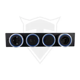 Steckdosenleiste - Unterputz Viking LZ40G/230V,50Hz/40cm Länge/grau/bis zu 5 Module/IP20/Aluminium/unterputz Steckdosenleiste - Unterputz Viking LZ40G/230V,50Hz/40cm Länge/grau/bis zu 5 Module/IP20/Aluminium/unterputz