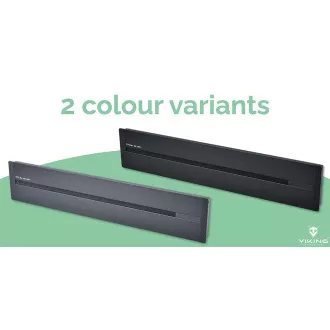 Steckdosenleiste - Unterputz Viking LZ60B/230V,50Hz/60cm Länge/schwarz/bis zu 7 Module/IP20/Aluminium/unterputz