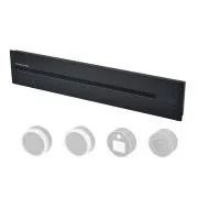 Steckdosenleiste - Unterputz Viking LZ60B/230V,50Hz/60cm Länge/schwarz/bis zu 7 Module/IP20/Aluminium/unterputz