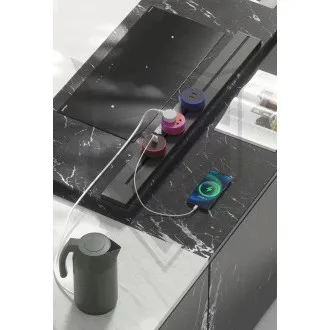 Steckdosenleiste - Unterputz Viking LZ60B/230V,50Hz/60cm Länge/schwarz/bis zu 7 Module/IP20/Aluminium/unterputz Steckdosenleiste - Unterputz Viking LZ60B/230V,50Hz/60cm Länge/schwarz/bis zu 7 Module/IP20/Aluminium/unterputz
