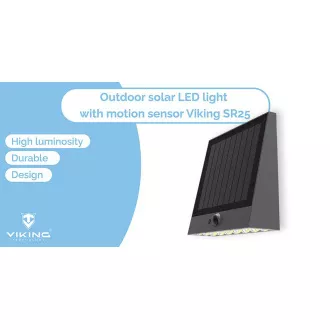 Viking SR25 Solar-LED-Außenleuchte/Bewegungssensor/1000 lm/4 Modi/IP54/Tag weiß Viking SR25 Solar-LED-Außenleuchte/Bewegungssensor/1000 lm/4 Modi/IP54/Tag weiß