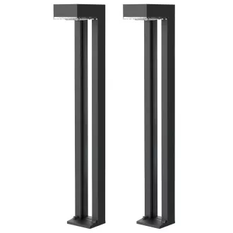 Solar-LED-Außenleuchte Viking SR07 - 2 Stück/1000 lm/IP54/2 Modi/Warmweiß