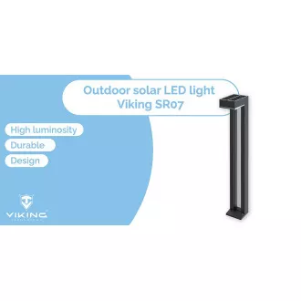 Solar-LED-Außenleuchte Viking SR07 - 2 Stück/1000 lm/IP54/2 Modi/Warmweiß