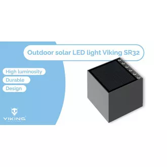 Solar-LED-Außenleuchte Viking SR32/700 lm/IP54/4 Modi/Tageslichtweiß