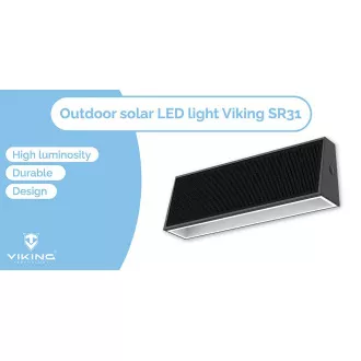 Solar-LED-Außenleuchte Viking SR31/700 lm/IP44/4 Modi/Tageslichtweiß Solar-LED-Außenleuchte Viking SR31/700 lm/IP44/4 Modi/Tageslichtweiß