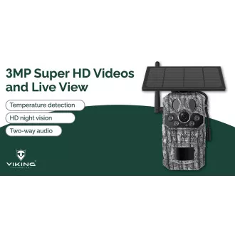 Solarkamera Viking HDs05 4G/2304x1296/PIR-Erkennung/Bewegungssensor/7800mAh Solarkamera Viking HDs05 4G/2304x1296/PIR-Erkennung/Bewegungssensor/7800mAh