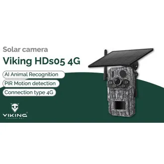 Solarkamera Viking HDs05 4G/2304x1296/PIR-Erkennung/Bewegungssensor/7800mAh Solarkamera Viking HDs05 4G/2304x1296/PIR-Erkennung/Bewegungssensor/7800mAh