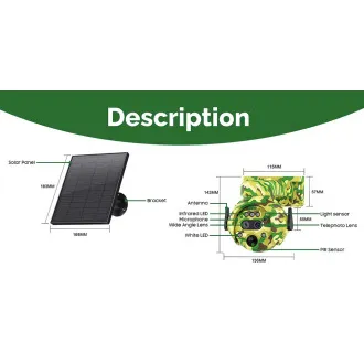 Solarkamera Viking HDs04 4G grau/2304x1296/PIR-Erkennung/Bewegungssensor/7800mAh Solarkamera Viking HDs04 4G grau/2304x1296/PIR-Erkennung/Bewegungssensor/7800mAh