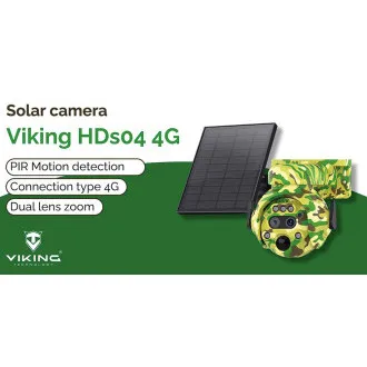 Solarkamera Viking HDs04 4G grau/2304x1296/PIR-Erkennung/Bewegungssensor/7800mAh Solarkamera Viking HDs04 4G grau/2304x1296/PIR-Erkennung/Bewegungssensor/7800mAh