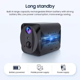 Mini-Kamera Viking S309 Wifi/1080P/Nachtsicht/Bewegungssensor/2500mAh/Mobil-App Mini-Kamera Viking S309 Wifi/1080P/Nachtsicht/Bewegungssensor/2500mAh/Mobil-App