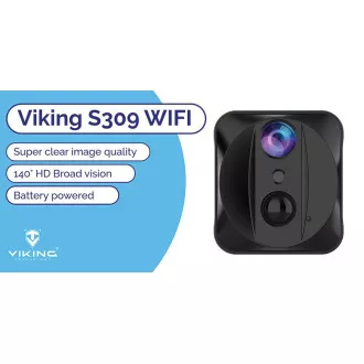 Mini-Kamera Viking S309 Wifi/1080P/Nachtsicht/Bewegungssensor/2500mAh/Mobil-App Mini-Kamera Viking S309 Wifi/1080P/Nachtsicht/Bewegungssensor/2500mAh/Mobil-App