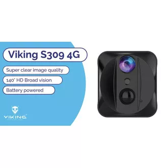 Viking S309 4G/1080P Mini-Kamera/Nachtsichtgerät/Bewegungssensor/2500mAh/Mobil-App Viking S309 4G/1080P Mini-Kamera/Nachtsichtgerät/Bewegungssensor/2500mAh/Mobil-App