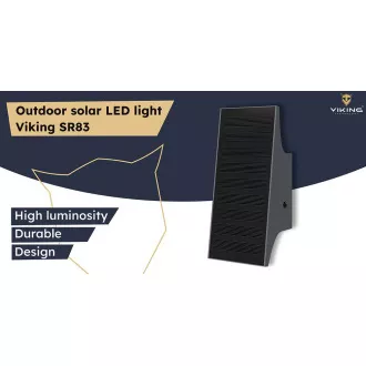 Viking SR83 Solar-LED-Außenleuchte/700lm/Solarbetrieb/4000K (tageslichtweiß)/4 Modi Viking SR83 Solar-LED-Außenleuchte/700lm/Solarbetrieb/4000K (tageslichtweiß)/4 Modi